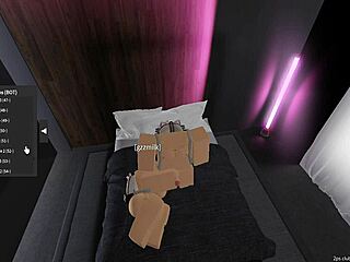 My Cheeky GF’s Taboo Footjob In Roblox Game