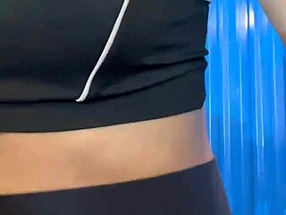 Post-Workout Chick Gets Pussy Licked In Crowded Bathroom