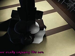 Girl's addiction to massive cock in roblox