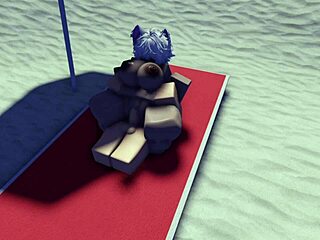 roblox slut caught and taken on public beach