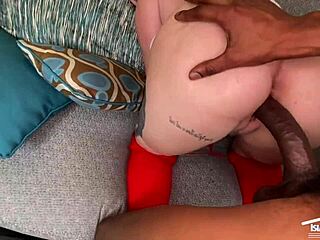 Huge Tits Redhead Overpowers Massive Black Shaft