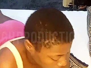 what’s behind this teen’s sloppy deepthroat on camera?