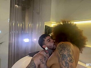 Brazilian Mulata’s Cheeky Motel Tub Tease