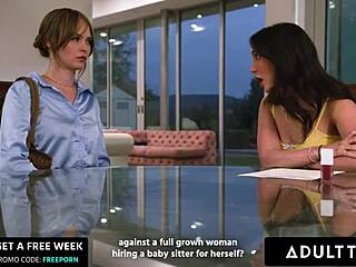 Bratty Jane Wilde Spanked by Lesbian Babysitter
