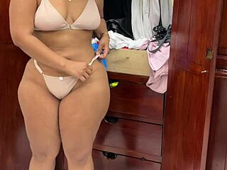 Damn! Look at This Thick Latina BBW Mommy in a Tight Dress! Stunning Black Curves!