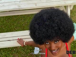 man, i got into debt4k mess but this hard ebony cock outdoors saved me
