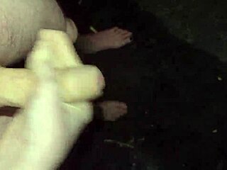 Just casually masturbating outside at night under the stars