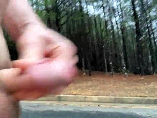 Clitlicker662's Wild Outdoor Clit Licking in Forest Update Feb 2025