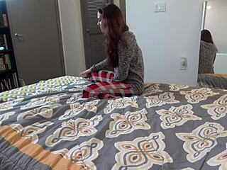 Scarlet Datz Gets Rough POV Blowjob in Brutal California Casting. College Teen Takes Hard Anal on Sofa with Pain.