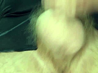 Horny Guy Rips Panties, Spits on Huge Cock, Moans with Dirty Talk, Close-Up Cumshot