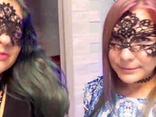 Two Gorgeous Girls Swallow Cock Together