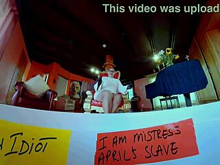 Dominatrix Mistress April Shows Off Huge Openings