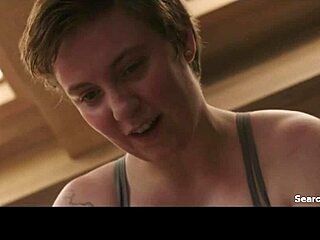 Lena Dunham and Lena Hall get naughty in Girls 2012-2016. Their topless scenes with blowjobs are pure heat.