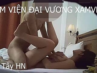 Hot Vietnamese Girl Hanh Tay in Wild Bedroom Action