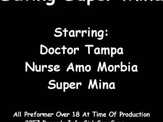 Little Mina, poisoned by kryptonite condom, saved by Doctor Tampa