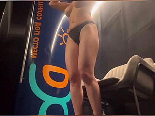 omg i caught this asian girl with big tits on hidden solarium cam