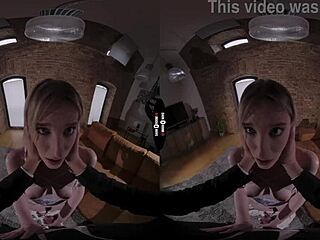 I’m overwhelmed by this VR wedding night with a stunning blonde.