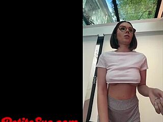 Cute Latina teacher toys her wet pussy with a dildo after class ends