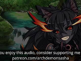 Hey, this hellhound girl totally dominates in r-18 asmr!