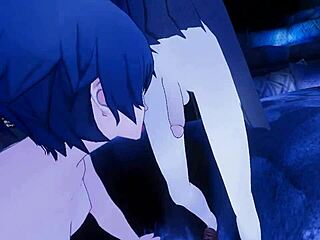 VR Erotic Roleplay with Naoto and Cross-Dressed V-Kun Explodes