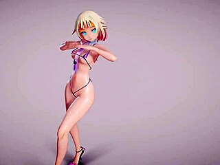 Micro Bikini Skirt in MMD R18 Apple Pie