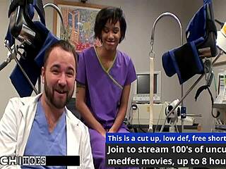 freshman endures intense mandatory hitachi orgasm from dominant nurse jackie banes