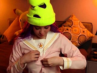 Moona performs asmr ear licking session