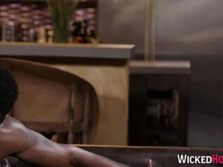 this black pornstar gives an amazing blowjob to her partner in hd