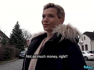 Blonde paid to blow on street