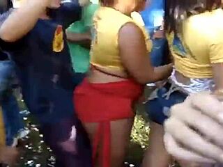 WATCH A BRAZILIAN BEAUTY TEASED WHILE DANCING IN PUBLIC