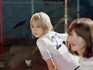 Teen in uniform gets intense pounding
