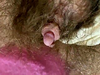 Hairy Pussy Closeup with Big Clit Bush