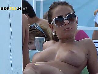 Nudist teens bare all outdoors.