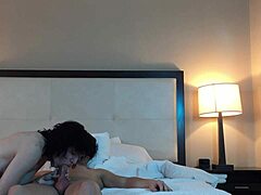 Petite Woman Enjoys Riding Position