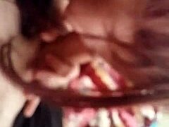 Intriguing encounter where she sucks a nice cock passionately in the bedroom.