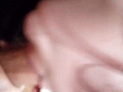 Intriguing encounter where she sucks a nice cock passionately in the bedroom.