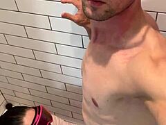 Dickflash Bathroom Adventure Cum on Face