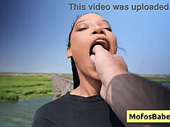 ebony teen with big natural boobs touches herself in front of friend - eden west charles dera