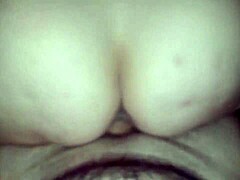 curious milf enjoys deepthroat and riding a monster big cock with her big tits in pov