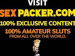 Amateur Latina Hottie Sloppy Head POV on Big Gringo Cock