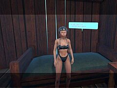 in this vr game, let's play myia desperate alien with some monster fingering on shaved pussy