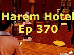 Exploring the harem hotel in game episode 370