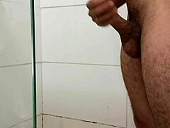 intriguing masturbation session while watching wife. the contrast of solo and voyeur play.