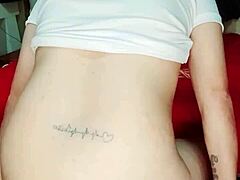 putting this big dildo deep in my petite latina pussy