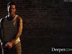 Brooklyn Gray's deepthroat bukkake with five cocks