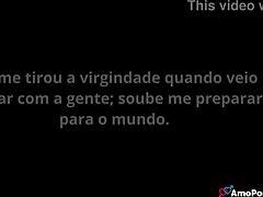 Brazilian teen's ass takes cock in anal fucking