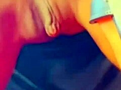 Tinder girl after drinks mounts and uses breasts