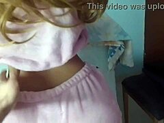 Linda, the beautiful latina stepdaughter, enjoys me cumming in her huge ass during homemade fetish session.