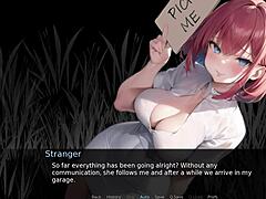 Unconventional visitor fucks tits