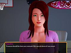 My new family with big tits, ass, and redhead in the game